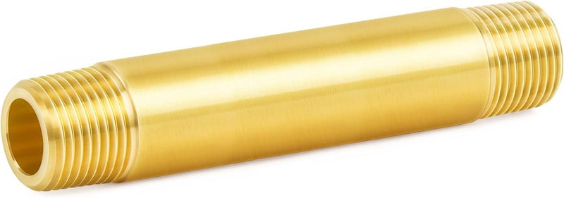 ChillWaves وصلات أنابيب نحاسية، أنبوب نيبيل طويل 3/4" NPT ذكر x 3/4" NPT ذكر خيط بطول 4" (100 مم) (عبوة واحدة) - Image 1